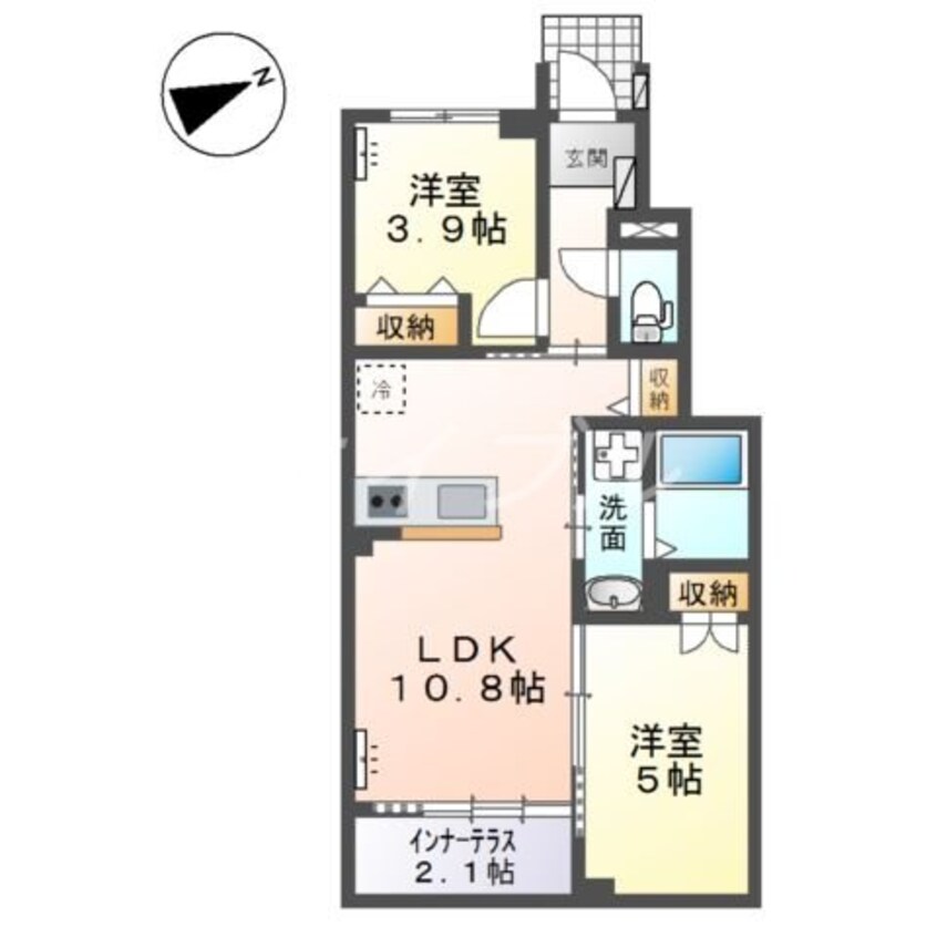 間取図 仮）プロニティ・ＫⅢ