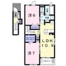 ノヴァ　Ⅱ 2LDKの間取り