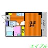 パークサイド新保 1Kの間取り