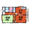 サンシティ　B棟 2DKの間取り