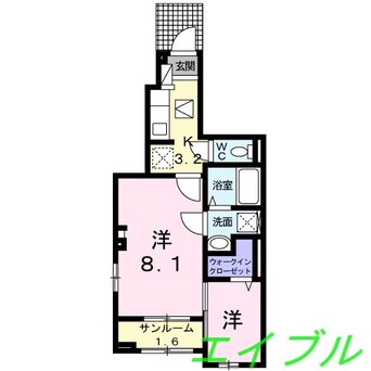 間取図 セイバリーＫⅢ