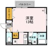 グランドソレーユ 1Rの間取り