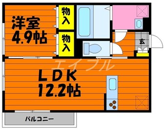 間取図 フォルティス倉敷B棟