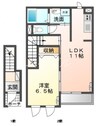 リアン 1LDKの間取り