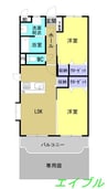 リュミエール 2DKの間取り