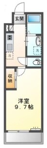 ラディッシュ 1Kの間取り