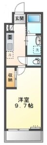 ラディッシュ 1Kの間取り