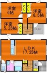 ベルホワイト　Ｊ 3LDKの間取り