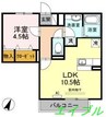 ラ・メージュ倉敷 1LDKの間取り