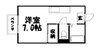 ウィングＮ＆Ｓ 1Kの間取り