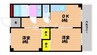 アンダンテ辰巳 2DKの間取り