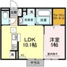 Confiance　K 1LDKの間取り