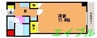 オーキッドプラザ 1Kの間取り