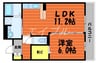 グランシイズ 1LDKの間取り