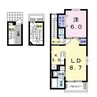 サイオン　α 1LDKの間取り