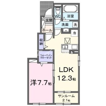 間取図 サンビレッジ片岡