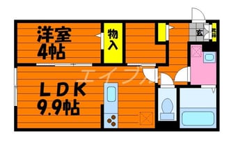 間取図 フォルティス倉敷B棟