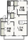 ∞アペイロン 2LDKの間取り