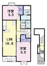 ビッグベア－　Ａ 2LDKの間取り