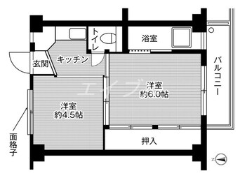 間取図 ビレッジハウス八浜1号棟