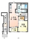 仮）スターテラス中畝 1LDKの間取り
