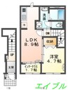 Grace　Fine 1LDKの間取り