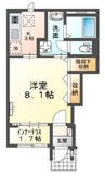 仮）スターテラス中畝 1Kの間取り