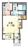 仮）スターテラス中畝 1Kの間取り