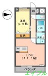 グラン・エスカラード 1LDKの間取り