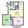 パティオ・アミーパＢ 2LDKの間取り