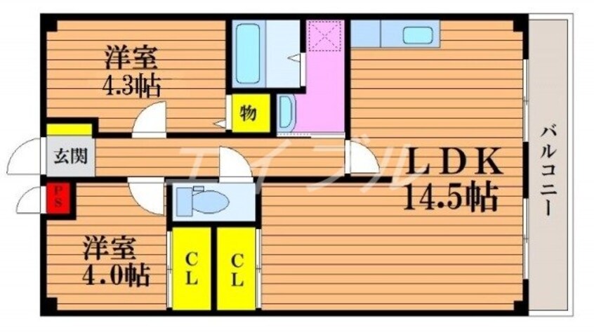 間取図 グランメゾン福成