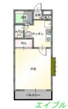 アークヒルズ西古松 1Kの間取り