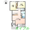 ラフィーク 2LDKの間取り