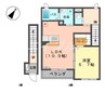 フィオーレ 1LDKの間取り
