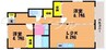 ファーストコートＢ 2LDKの間取り