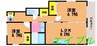 ファーストコートＢ 2LDKの間取り