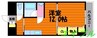 ルミエール松島 1Kの間取り