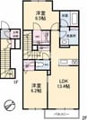 ドルモベーネ 2LDKの間取り