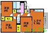 セジュールユウキ 3LDKの間取り