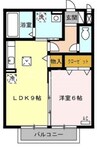 プリオールエフ　Ｃ 1LDKの間取り