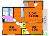 ベリーオーライＢ 2LDKの間取り