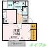 セジュール・ダンケ 1Rの間取り