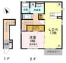 ポレール　オリオン 1LDKの間取り