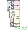 ラヴィベールアイ　Ⅰ 1LDKの間取り
