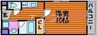 ピアホーム奥田西町 1Kの間取り