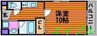 ピアホーム奥田西町 1Kの間取り