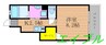 Eslead　HOUSEN 1Kの間取り