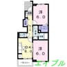 プリムローズ　うえまつ 2DKの間取り