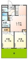 フェアリー芳明 2LDKの間取り