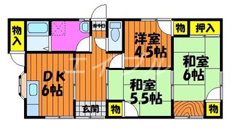 間取図 宮地貸家（平屋）